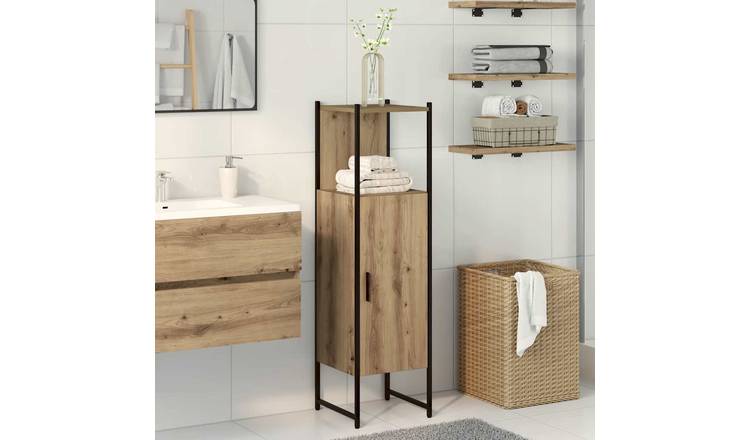 Walplus Engineered Wood Bathroom Cabinet - Artisan Oak - 33 x 33 x 120.5 cm