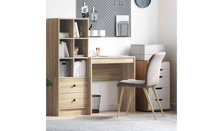 Walplus Engineered Wood Desk - Light Oak - 70 x 40 x 76 cm