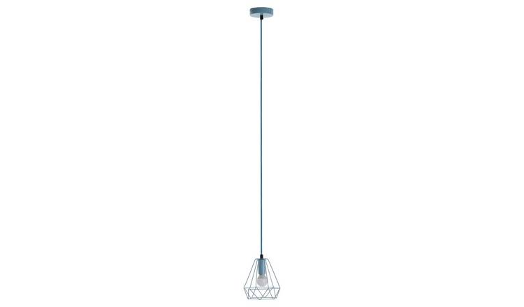 Orsina Beli Metal Wire Pendant Light - Blue
