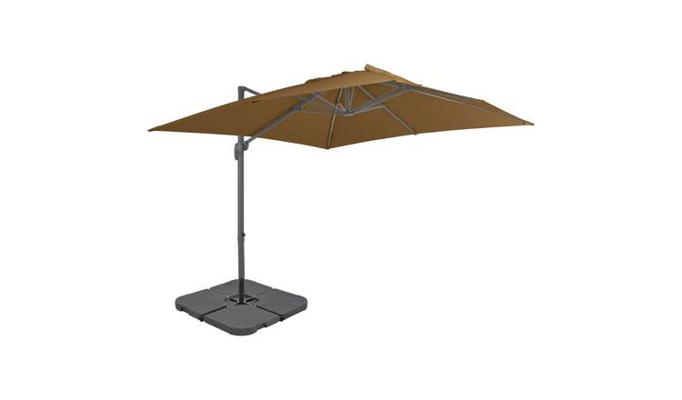Walplus Garden Parasol - Taupe - 300 x 300 x 258 cm