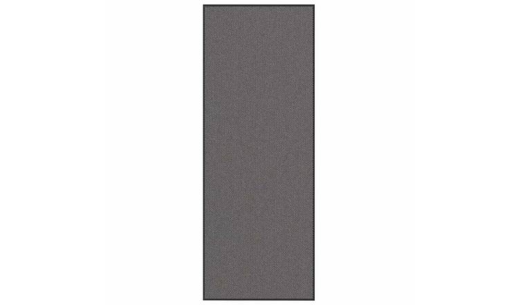 Walplus Polypropylene Patterned Doormat - Anthracite - 115 x 300 cm