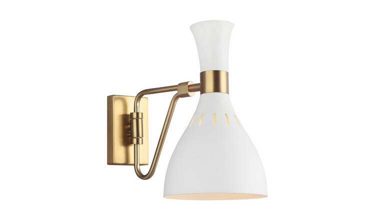 Elstead Joan Dome Wall Light - Matte White