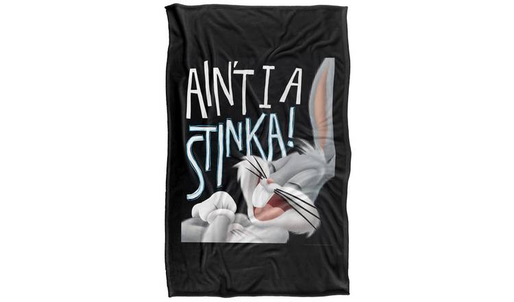 Looney Tunes Bugs Bunny Aint I A Stinker Soft Touch Blanket - 147cm x 91cm