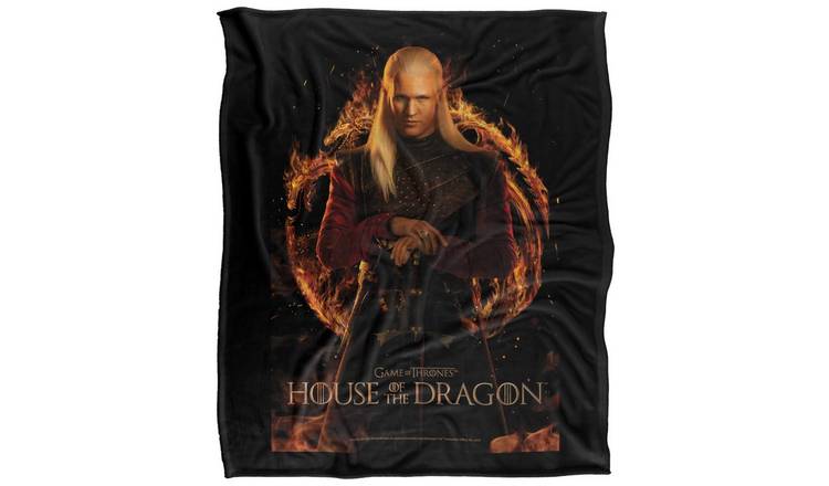 House Of The Dragon Daemon Targaryen Poster Soft Touch Blanket - 152cm x 127cm