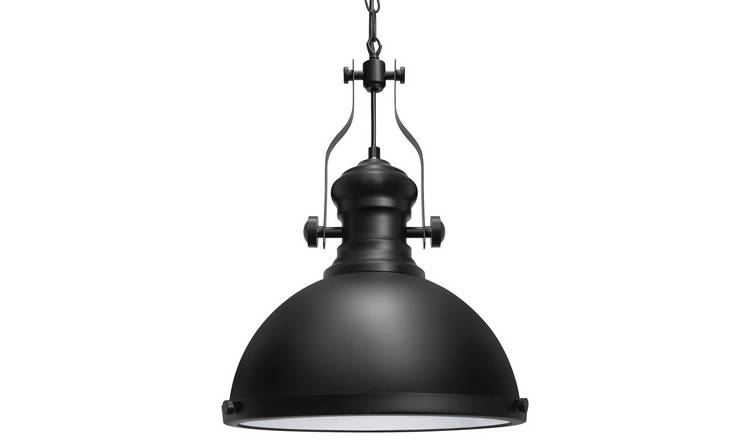 Energy Light Bulbs LED Ships Cargo Ceiling Pendant Light - Black