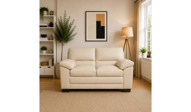Artemis Home Genoa 2 Seat Sofa - Cream