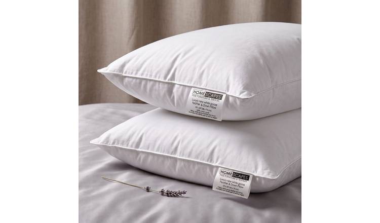 Homescapes Goose Feather and Down Pillow Pair