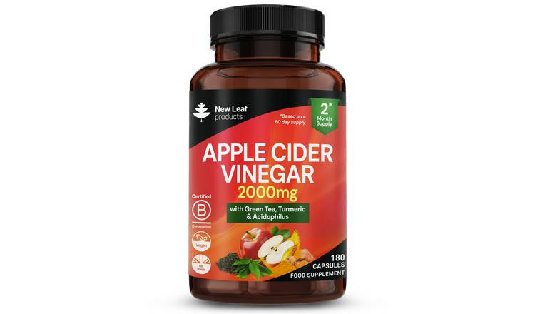 New Leaf Apple Cider Vinegar Complex With Nutrients - 180 Capsules