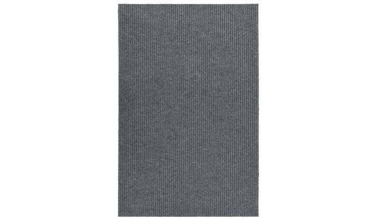 Walplus Polypropylene 2.5 mm Pile Dirt Trapper Runner - Grey - 100 x 150 cm