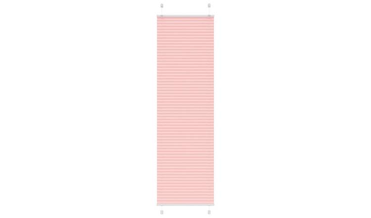 Walplus Polyester Pleated Blind - Pink - 55 x 200 cm