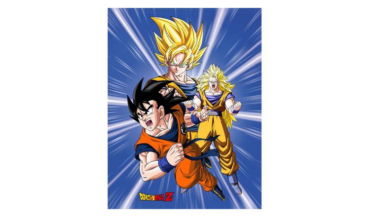 Dragon Ball Z Super Saiyan Fleece Anime Goku Blanket - 150cm x 100cm