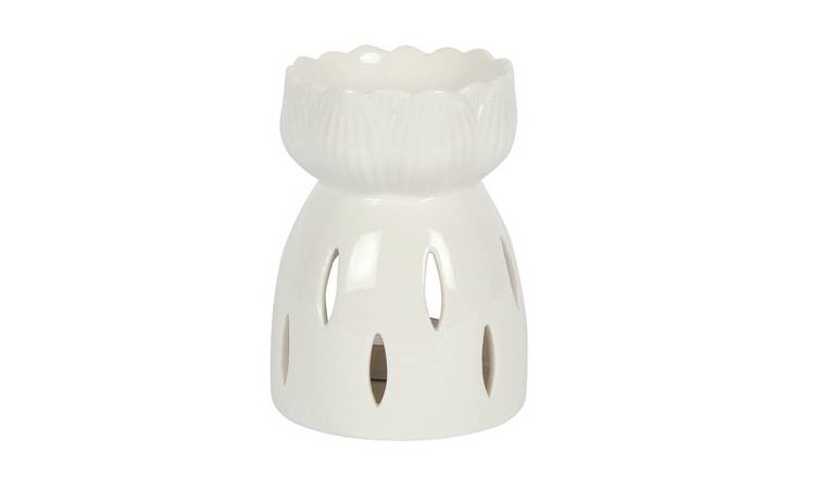 Something Different Lotus Oil Burner - White