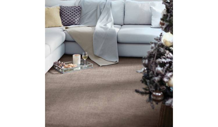 Mega Flooring Brown Modern Plain Rug - 160 x 230cm