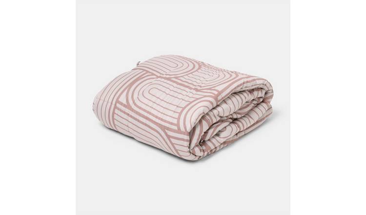 OHS Arches Print Supersoft 8kg Weighted Blanket - 150x200cm - Natural