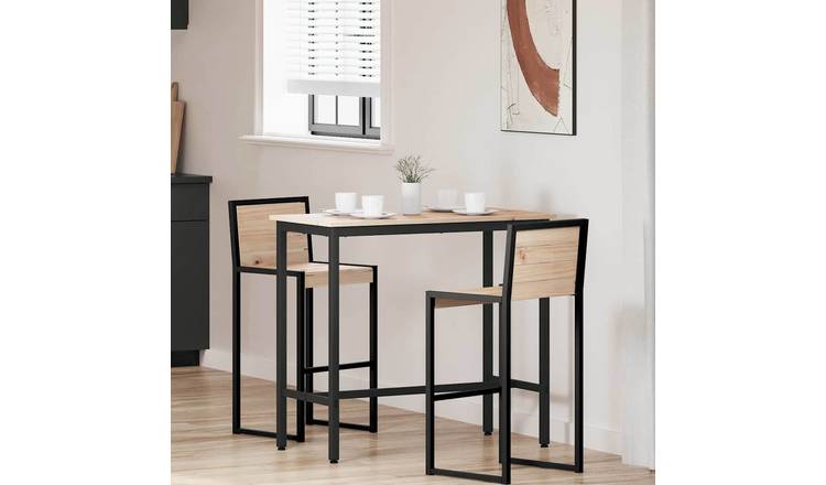 Walplus Engineered Wood Table - Natural - 100 x 50 x 91 cm