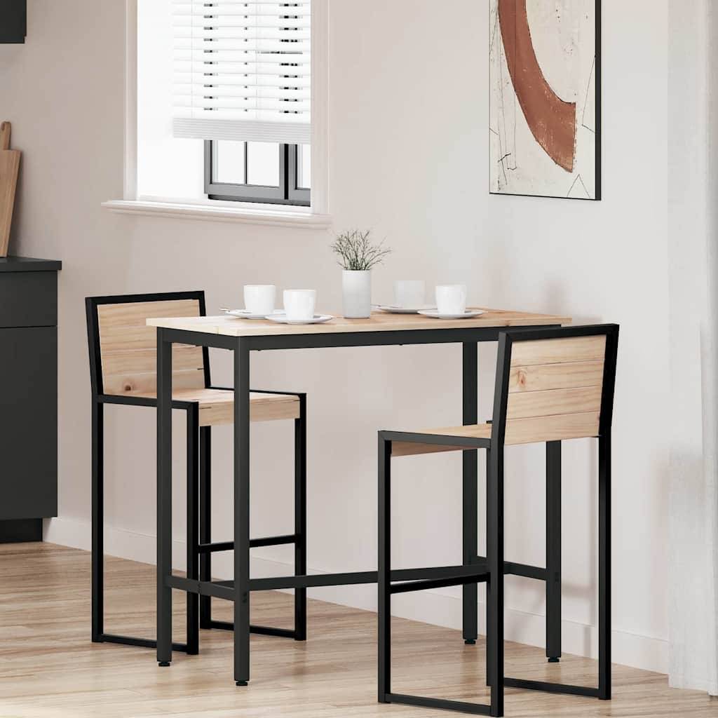 Walplus Engineered Wood Table - Natural - 100 x 50 x 91 cm - Image 1