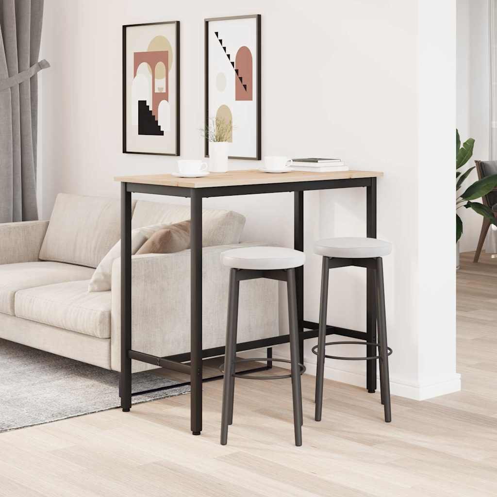 Walplus Engineered Wood Table - Natural - 100 x 50 x 91 cm - Image 4