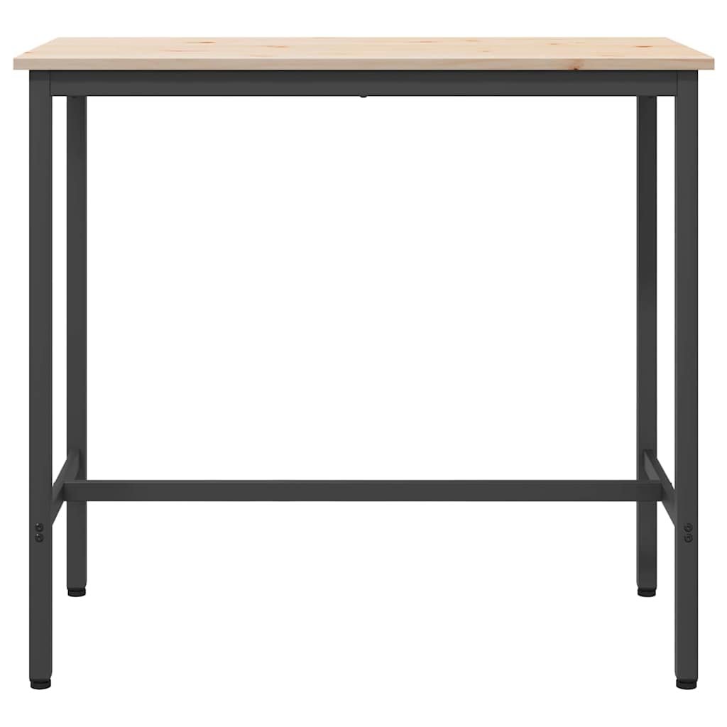 Walplus Engineered Wood Table - Natural - 100 x 50 x 91 cm - Image 5
