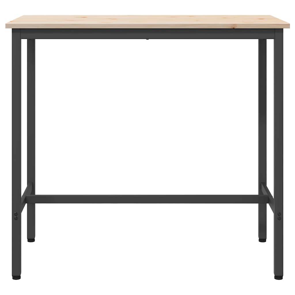 Walplus Engineered Wood Table - Natural - 100 x 50 x 91 cm - Image 5