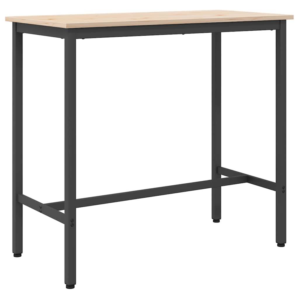 Walplus Engineered Wood Table - Natural - 100 x 50 x 91 cm - Image 7