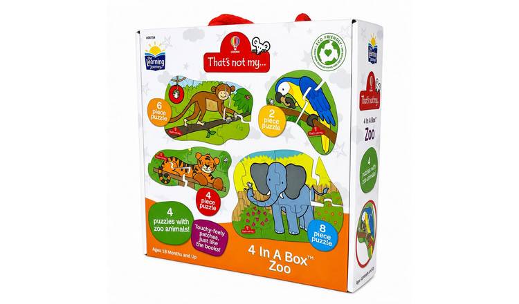 University Games Zoo 4-in-1 Kids Jigsaw Puzzle Set