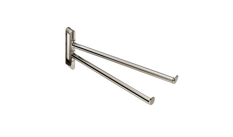 Cosmic Double Towel Rail - Chrome