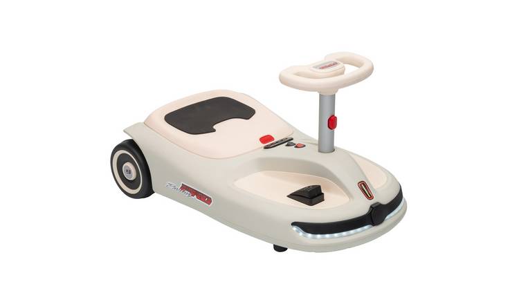 AIYAPLAY 3-5 Years 12V 2 Speed Music Electric Wiggle Car – White
