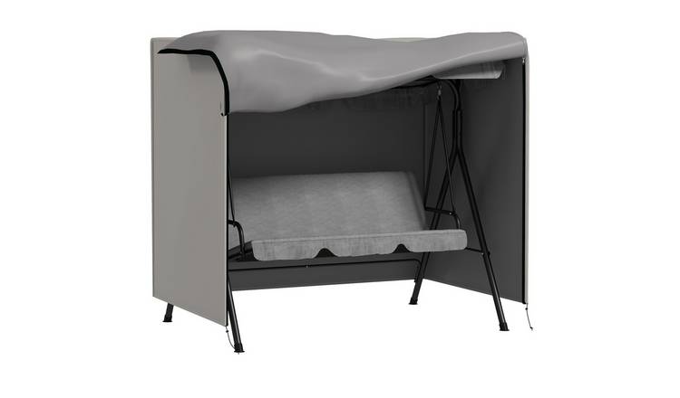 Outsunny 3 Seater Oxford Patio Swing Chair Cover Waterproof - Light Grey