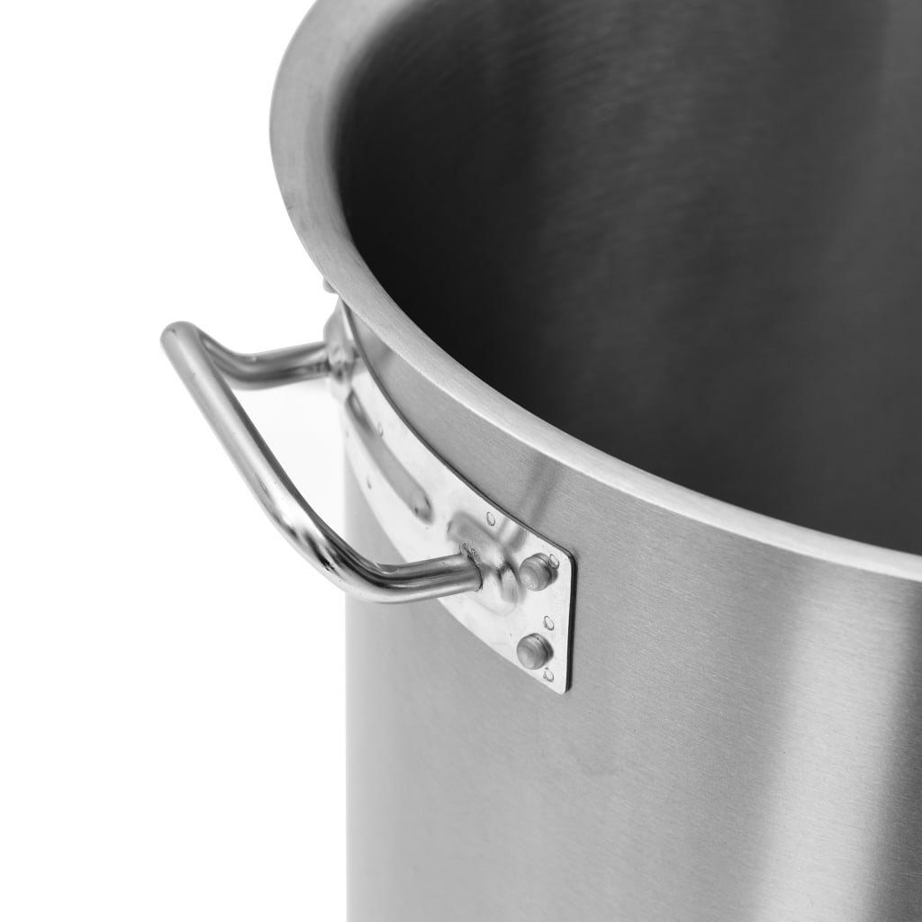 Walplus 24L Stainless Steel Stock Pot - Silver - 36x24 cm - Image 4