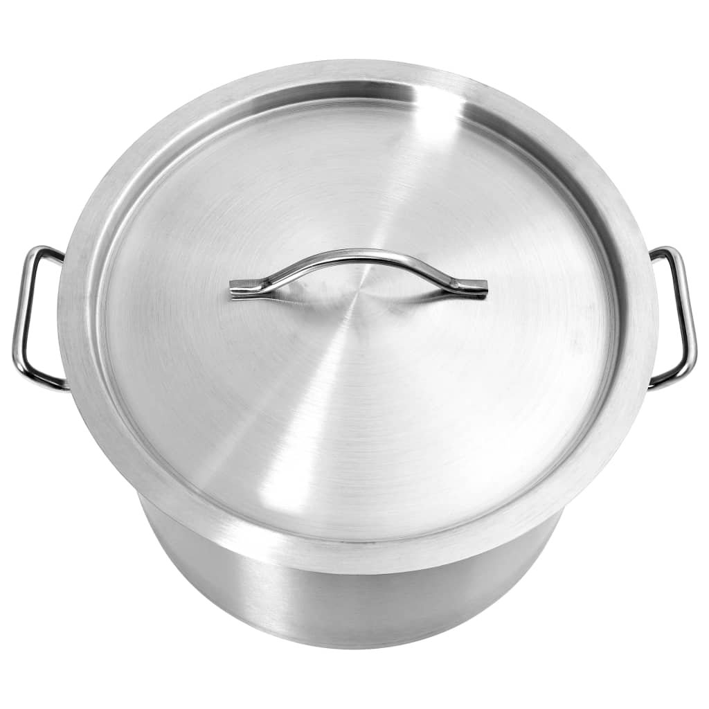 Walplus 24L Stainless Steel Stock Pot - Silver - 36x24 cm - Image 5