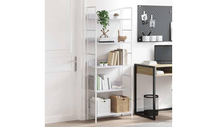Walplus Engineered Wood Storage Cabinet - White - 60 x 27.6 x 158.5 cm