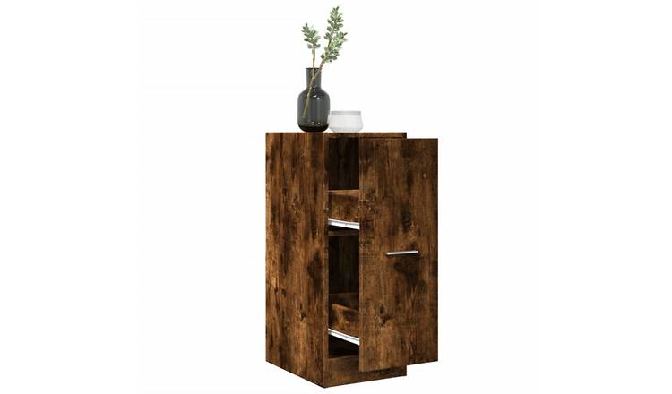 Walplus Engineered Wood Cabinet - Dark Oak - 30 x 41 x 77.5 cm