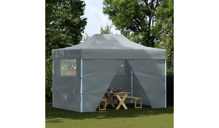 Walplus 280 x 410 x 315 cm Folding Oxford Fabric Party Tent - Anthracite