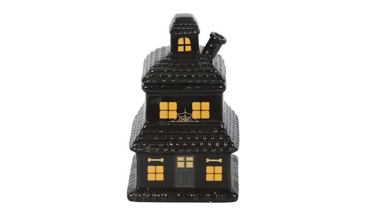 Something Different Haunted House Oil Burner - Black