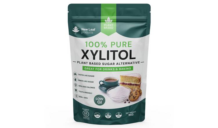 New Leaf Xylitol Sweetener Sugar Alternative Powder For Baking & Drinks - 1kg