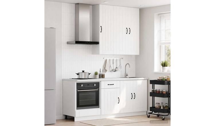 Walplus 5 Piece Kitchen Unit Set - White