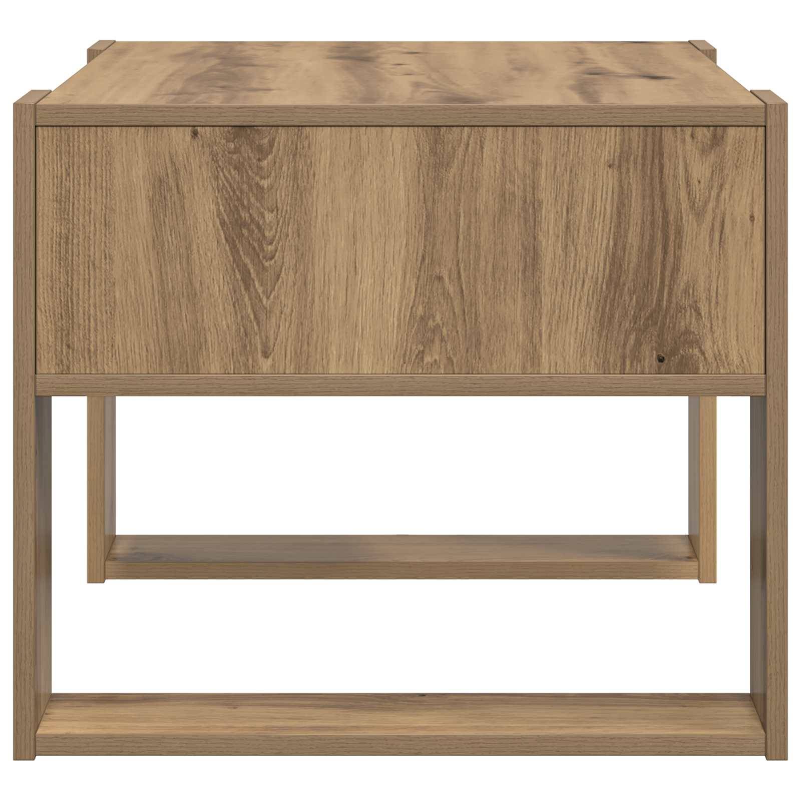 Walplus Engineered Wood Coffee Table - Oak - 66 x 53 x 45 cm - Image 5