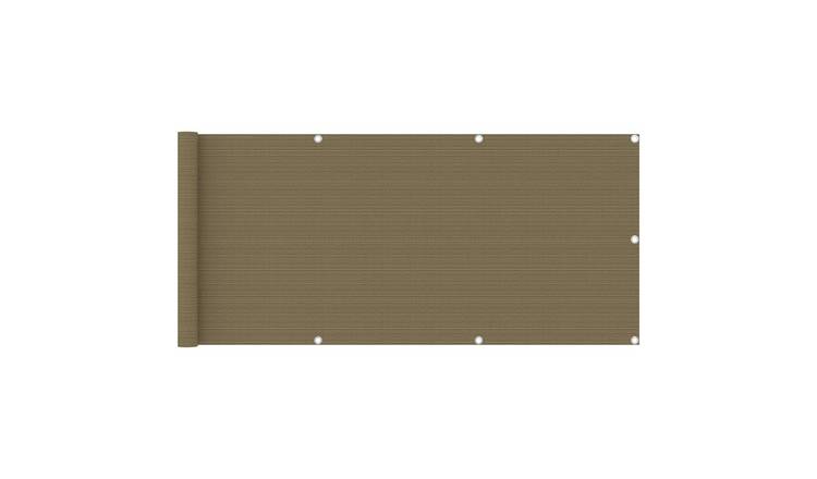 Walplus HDPE Balcony Screen - Taupe - 75 x 600 cm