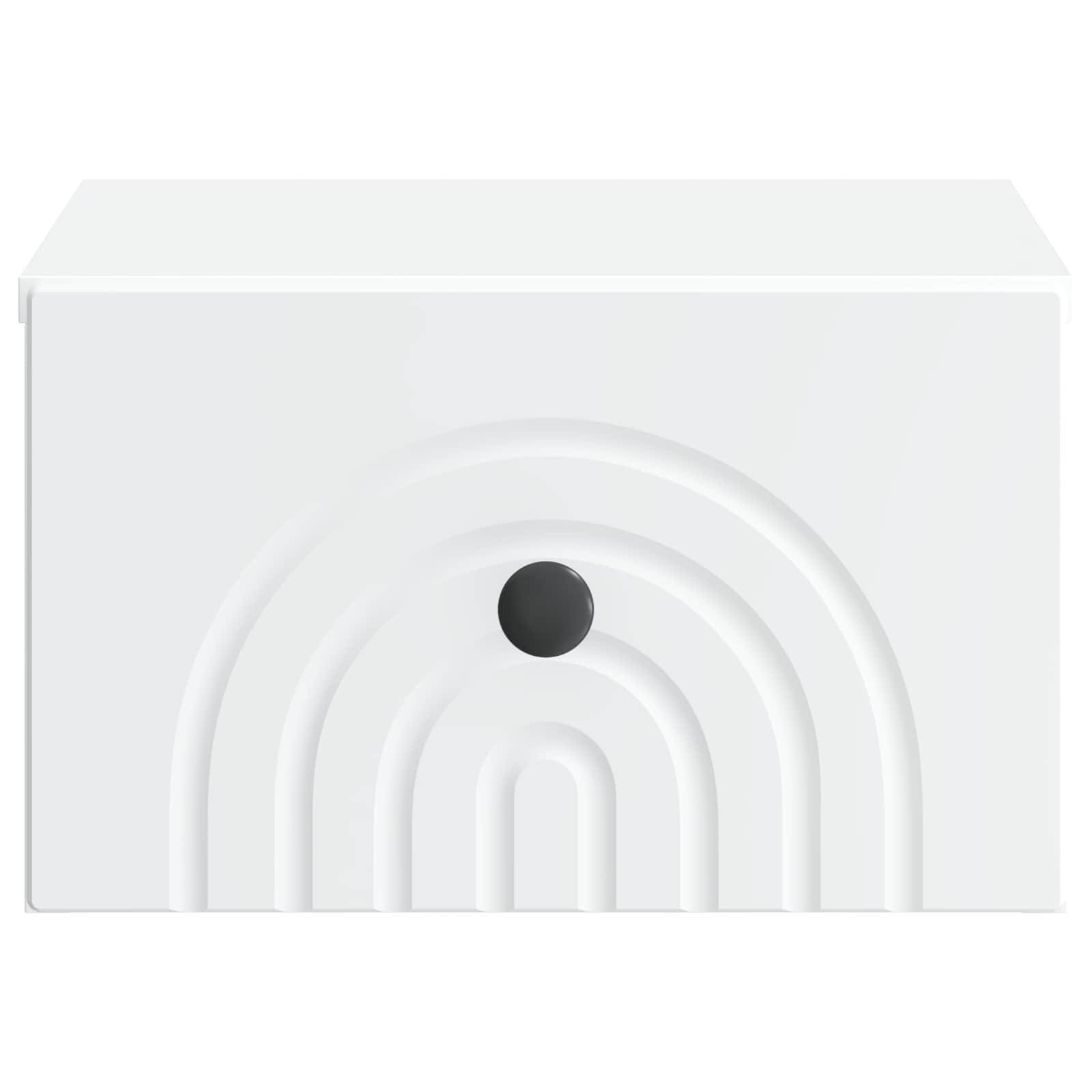 Walplus Pack of 2 Wall Mounted Bedside Table - White - 33 x 34.5 x 20 cm - Image 7