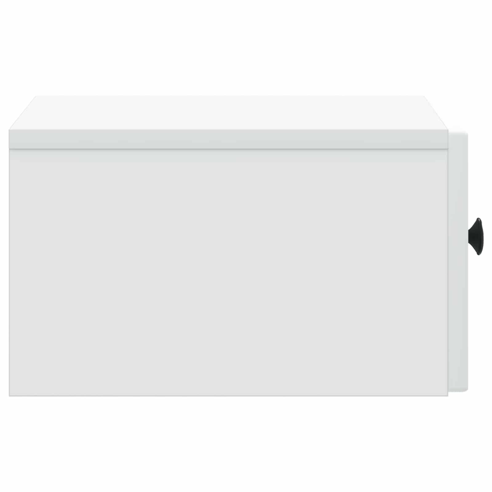 Walplus Pack of 2 Wall Mounted Bedside Table - White - 33 x 34.5 x 20 cm - Image 8