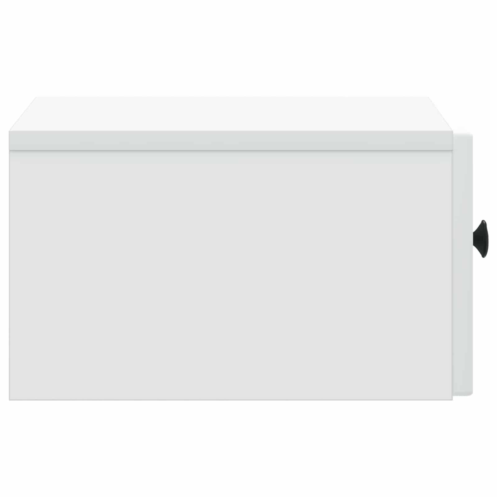 Walplus Pack of 2 Wall Mounted Bedside Table - White - 33 x 34.5 x 20 cm - Image 8