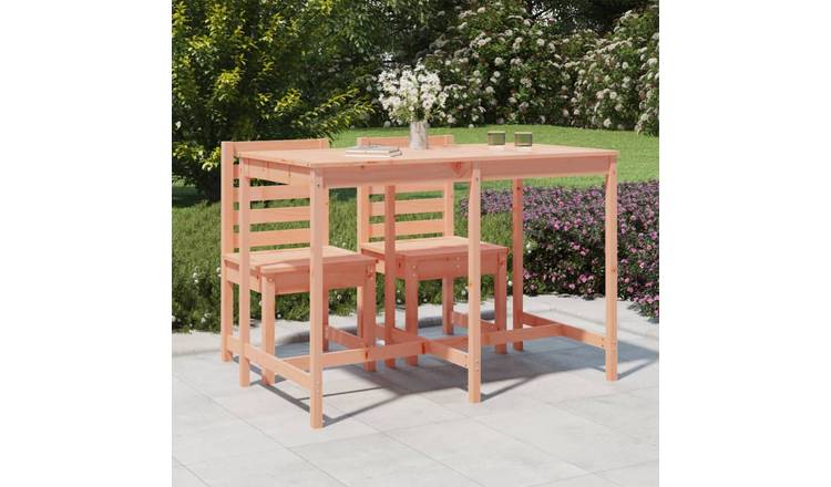 Walplus Douglas Wood Garden Table - Brown - 159.5 x 82.5 x 110 cm