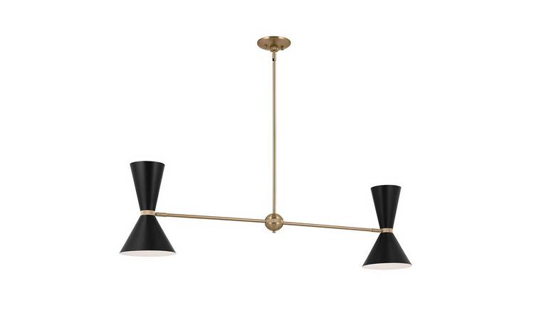 Elstead Kichler 4 Arm Pendant Light - Black