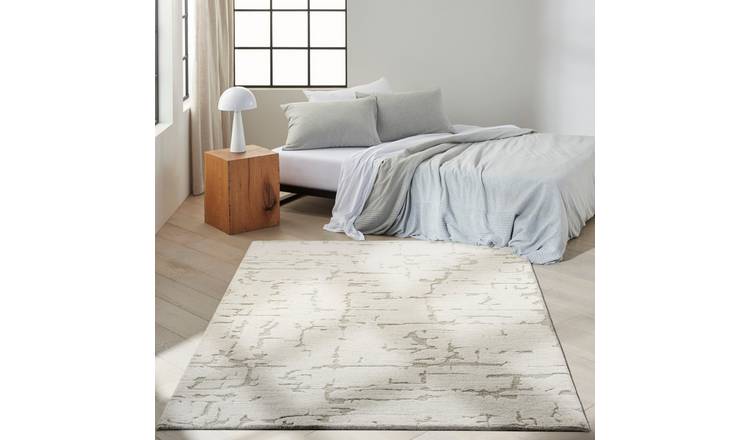 Mega Flooring White Handmade Abstract Rug - 160 x 221cm