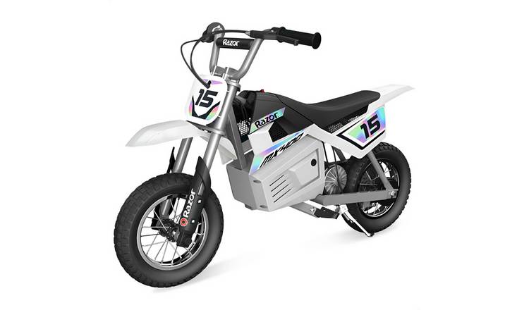 Razor MX400 Dirt Rocket 24V Kids Electric Ride On Bike - White