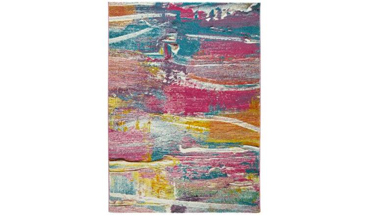 Mega Flooring Multi Modern Abstract Rug - 80 x 150cm