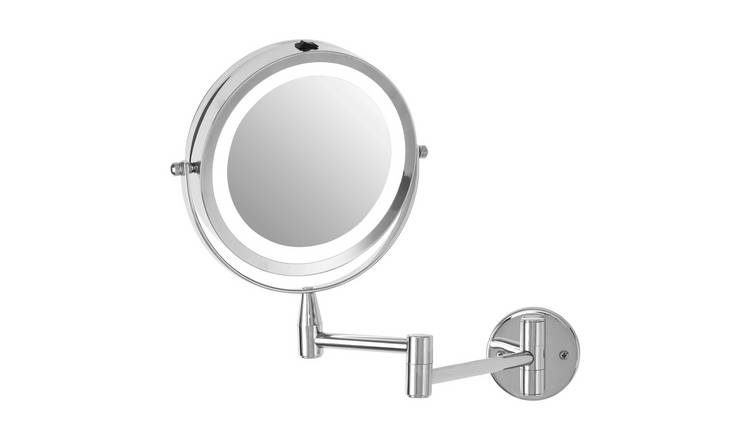 Orsina Cassini Wall Mounted LED Mirror – Silver