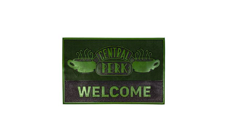Friends Central Perk Logo Adult Unisex Rubber Door Mat - Green
