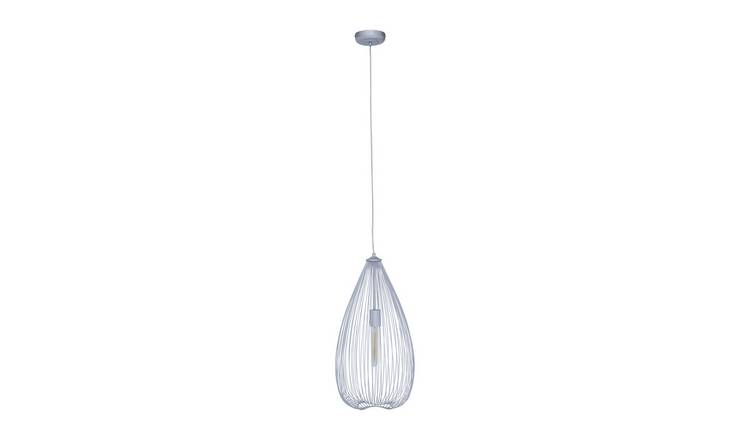 Orsina Lavis Teardrop Pendant Light - Silver