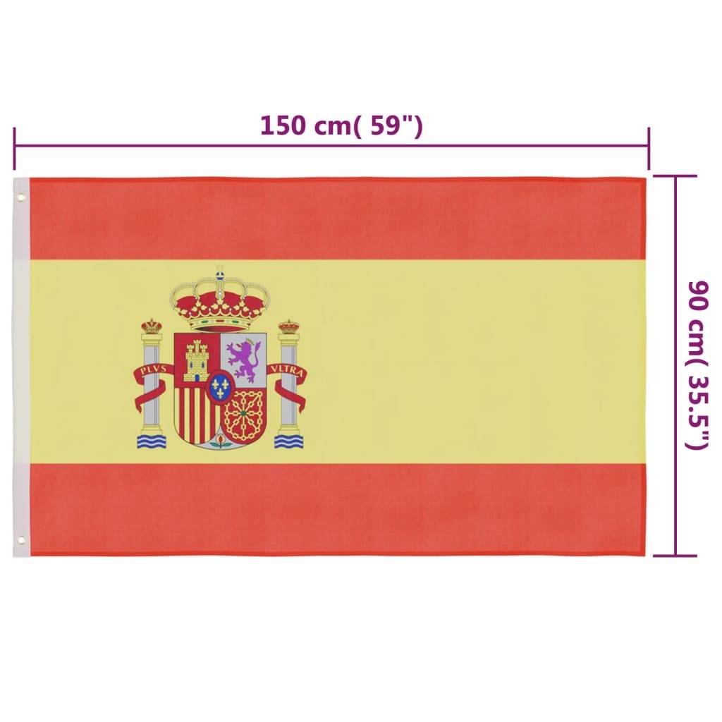 Walplus Polyester Spain Flag - Multicolour - 90 x 150 cm - Image 5